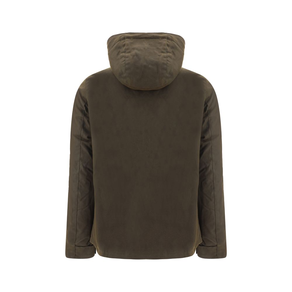 Bicolor Cotton Shell Jacket
