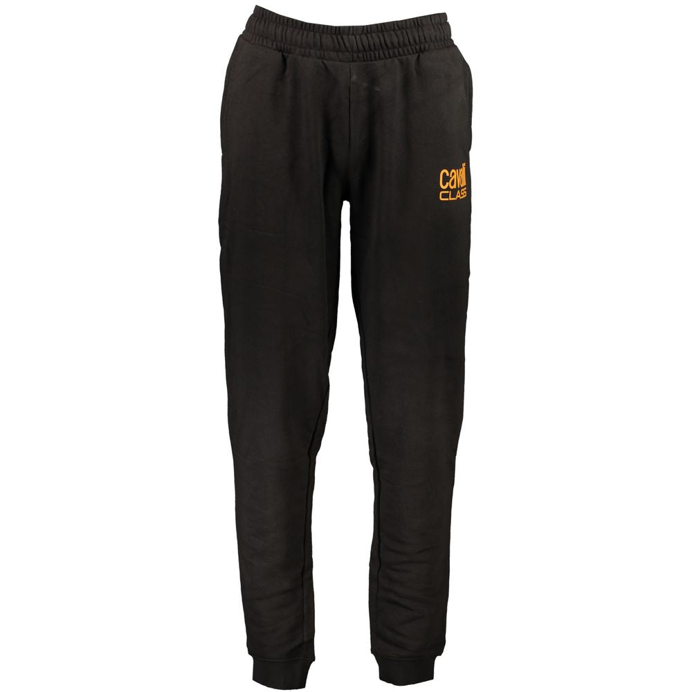 Black Cotton Men's Trousers
