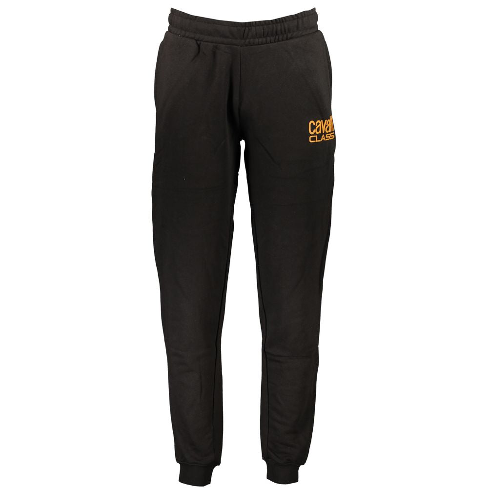 Black Cotton Men's Trousers