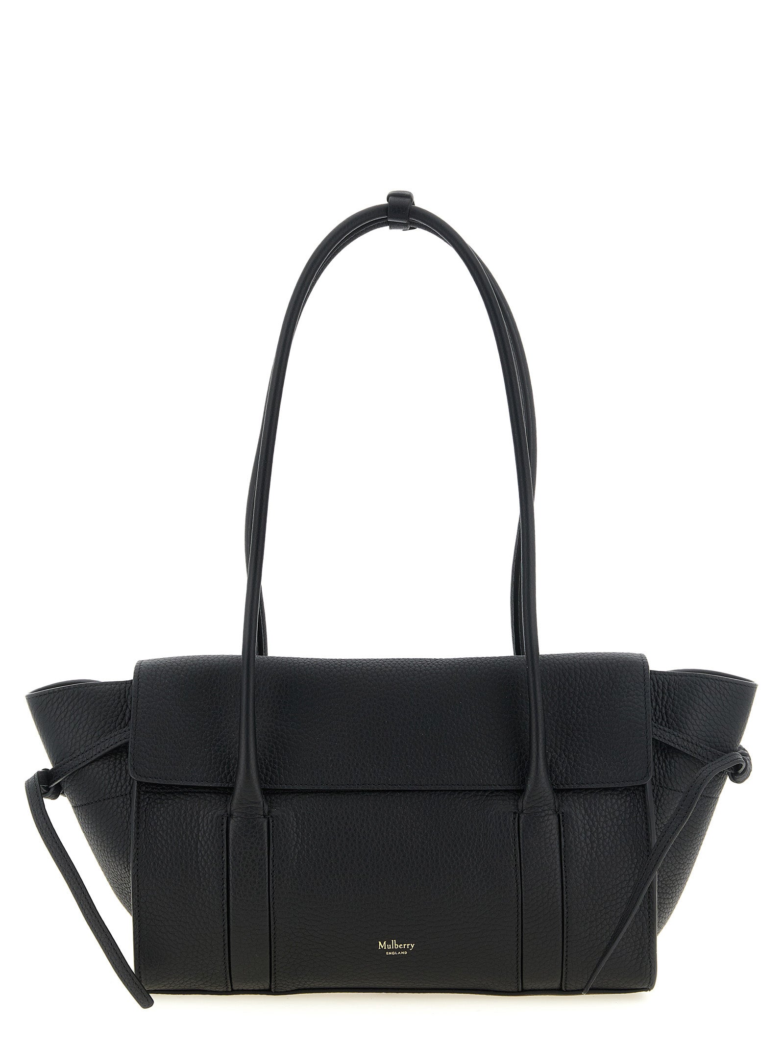 Black Calfskin Shoulder Bag