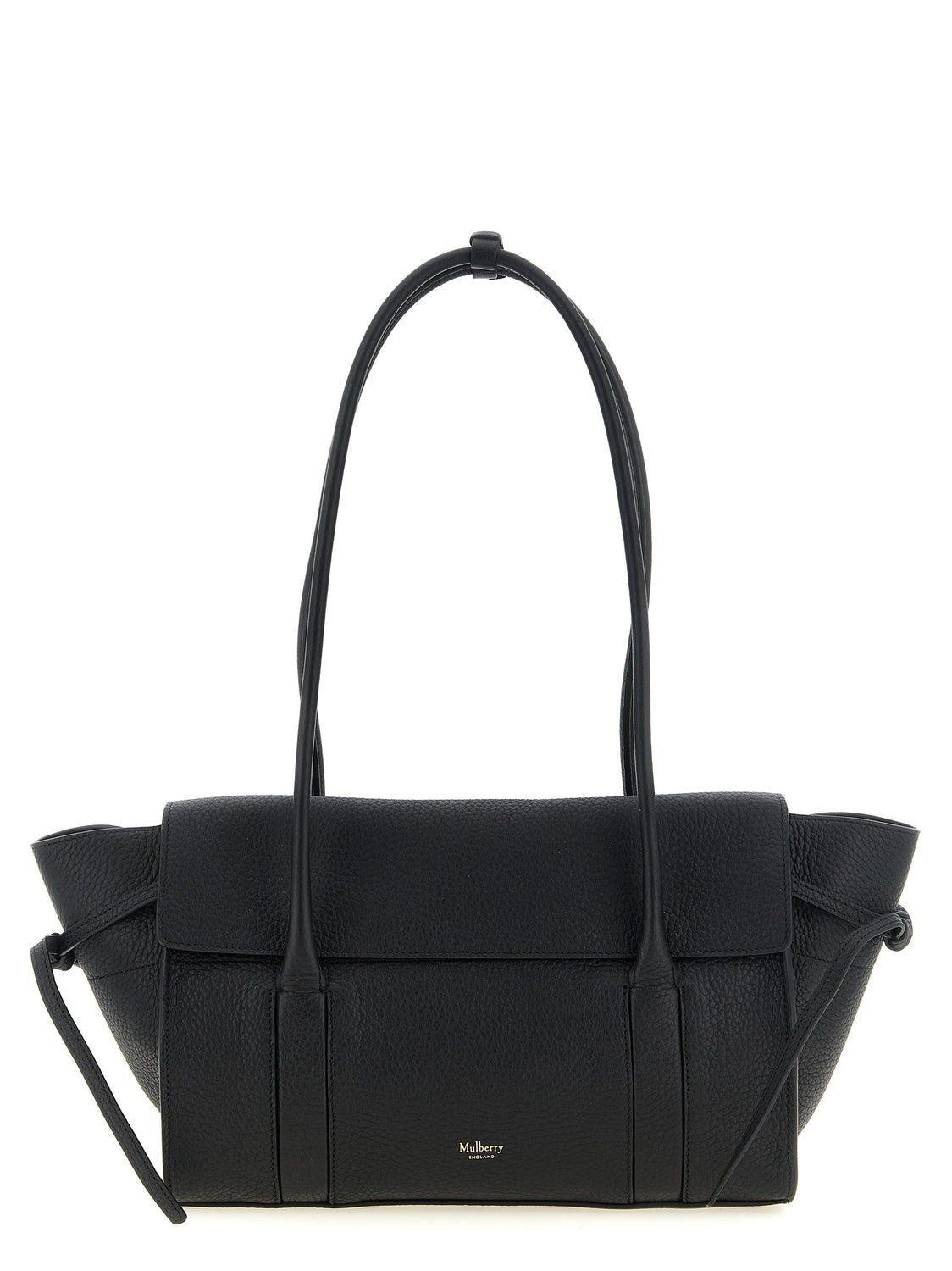 Black Calfskin Shoulder Bag