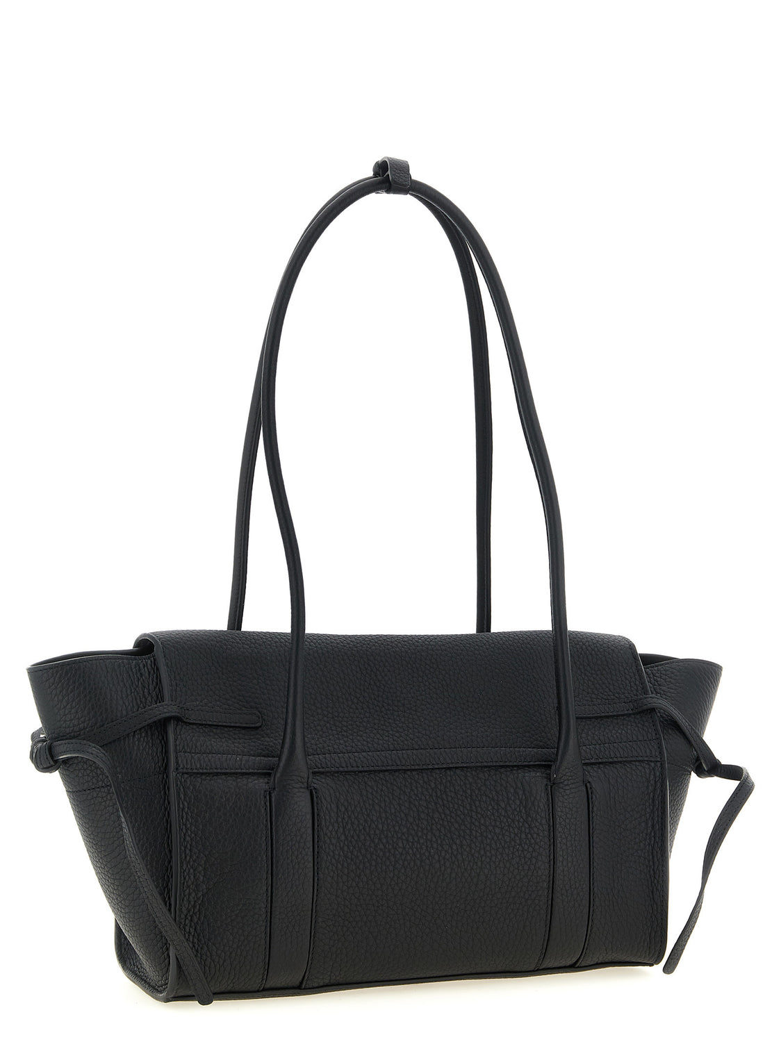 Black Calfskin Shoulder Bag