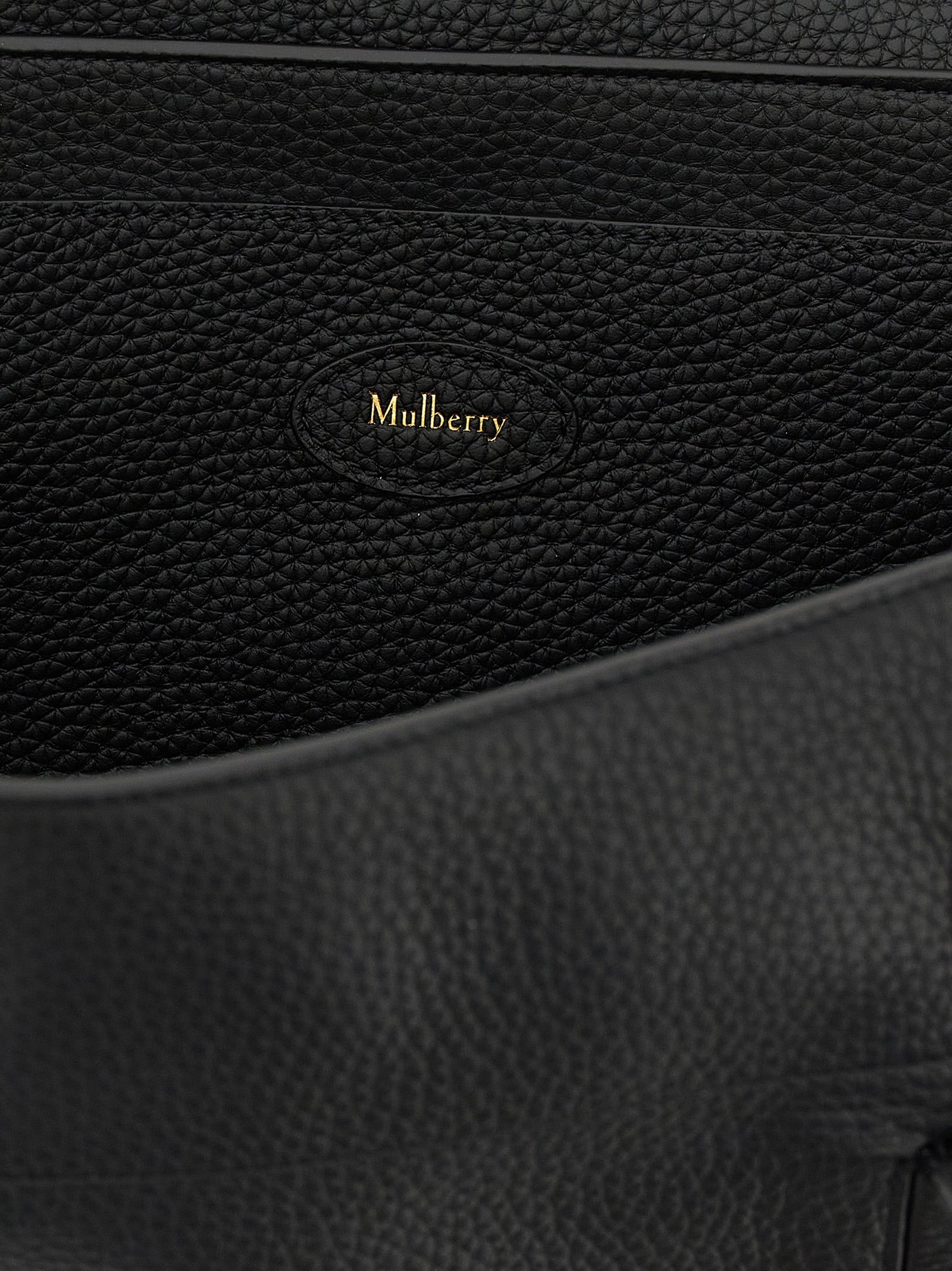 Black Calfskin Shoulder Bag