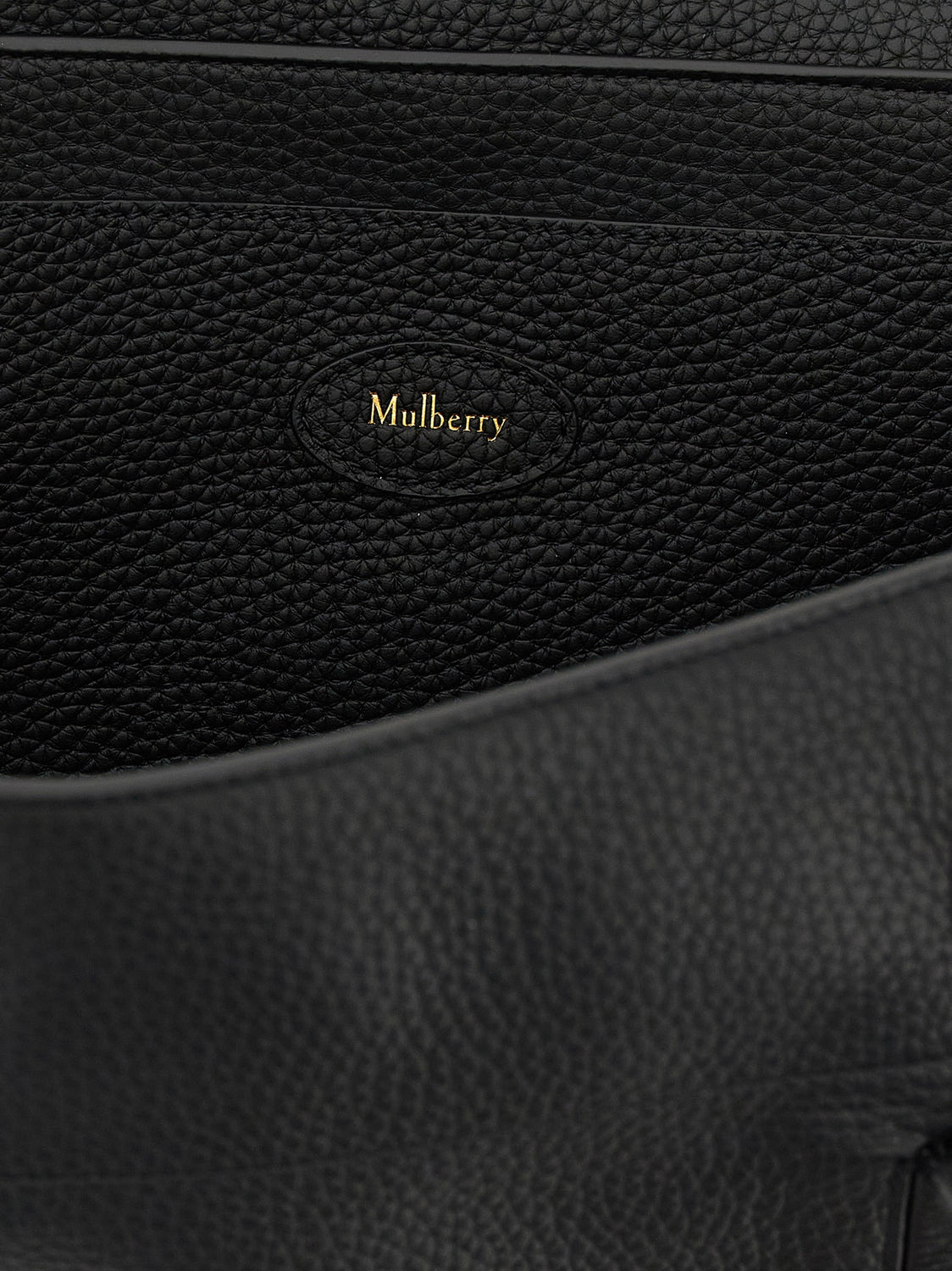 Black Calfskin Shoulder Bag