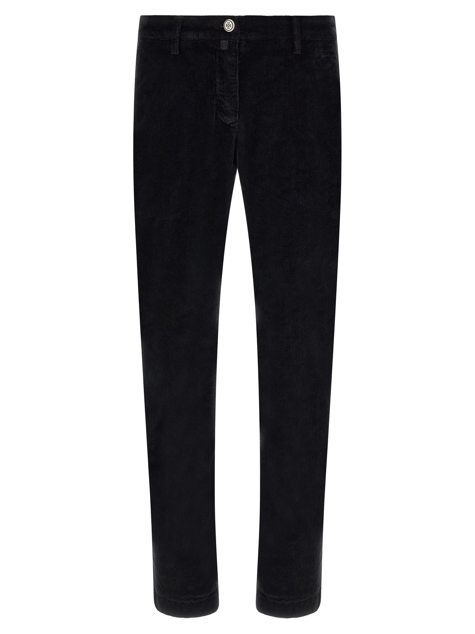 Black Cotton Chino Pants