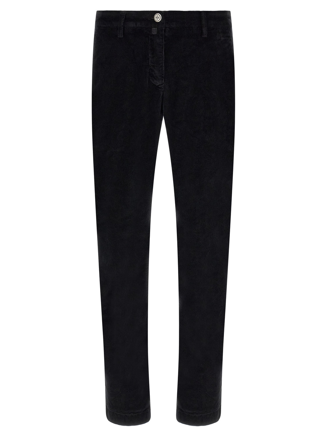 Black Cotton Chino Pants