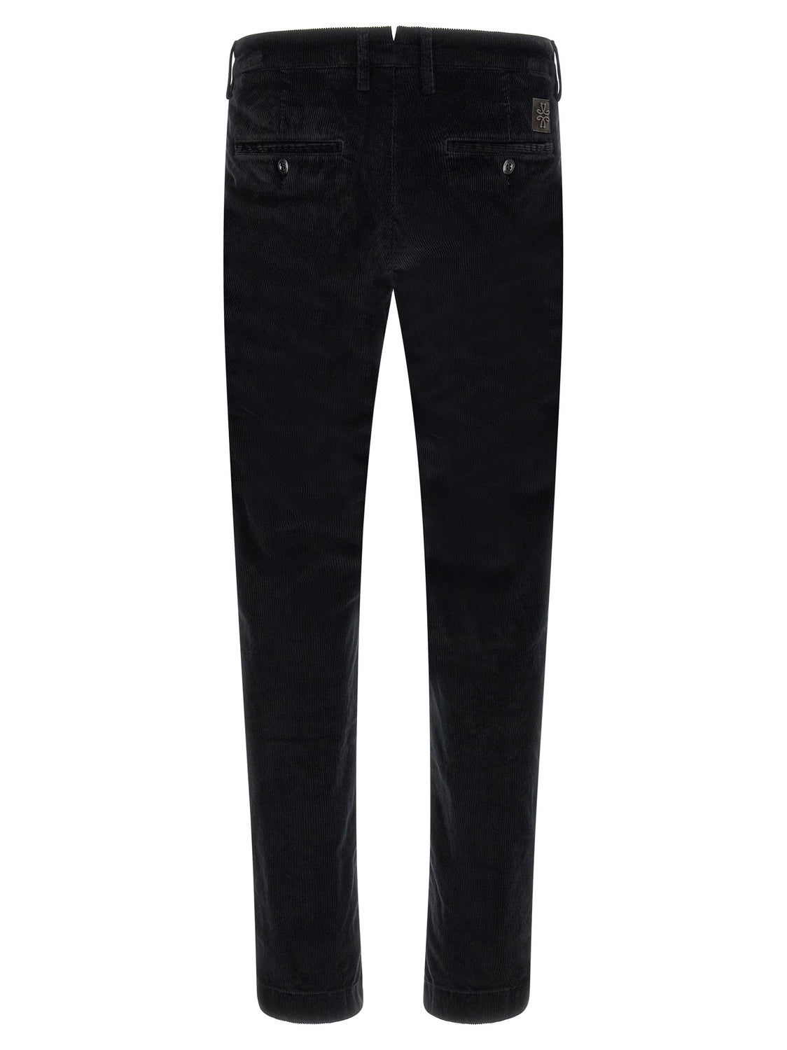 Black Cotton Chino Pants