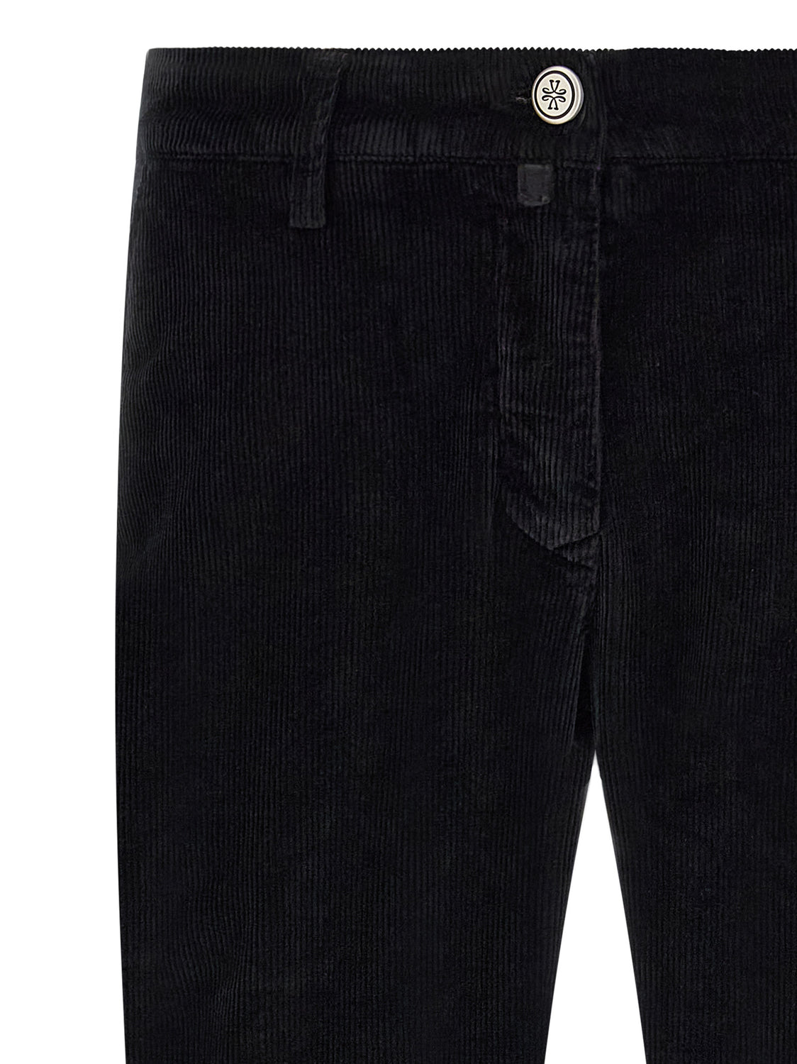 Black Cotton Chino Pants