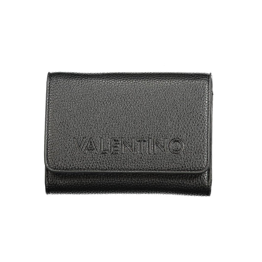 Black Polyurethane Women's Wallet