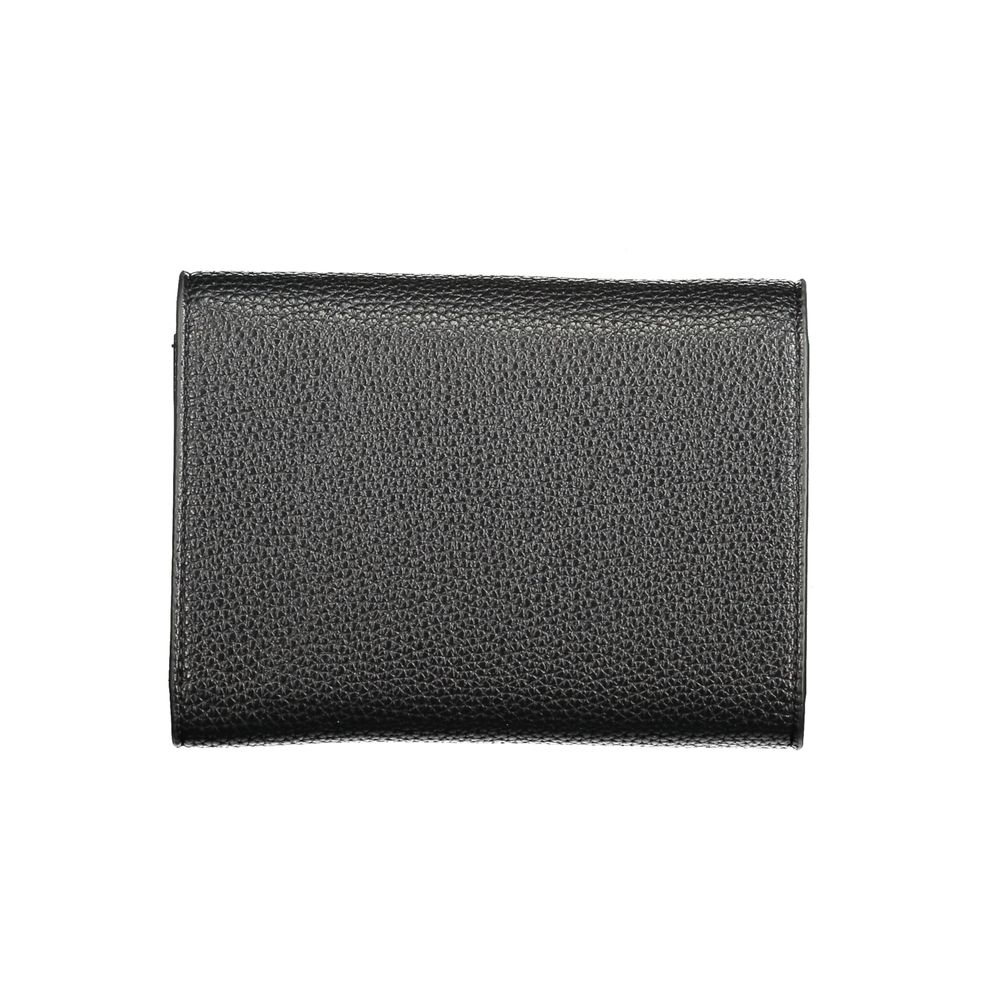 Black Polyurethane Women's Wallet