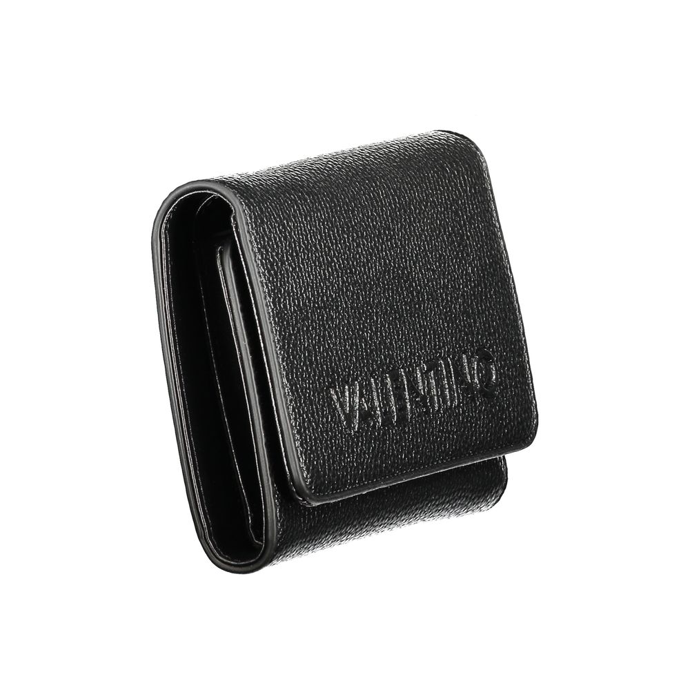 Black Polyurethane Women's Wallet