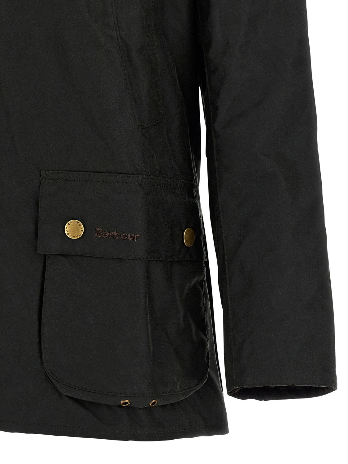 Bicolor Cotton Shell Jacket