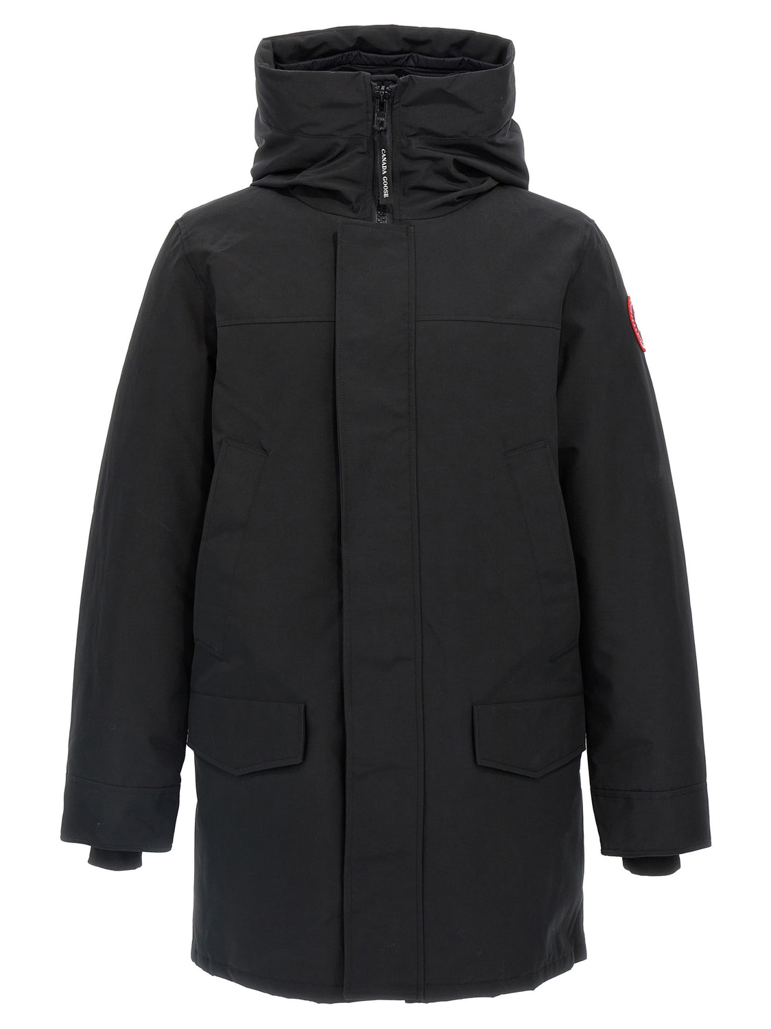 Black Polyester Parka