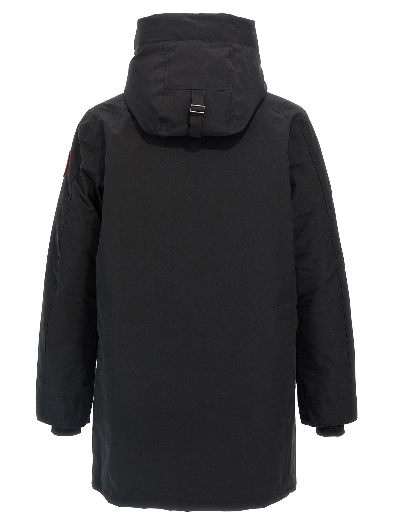 Black Polyester Parka