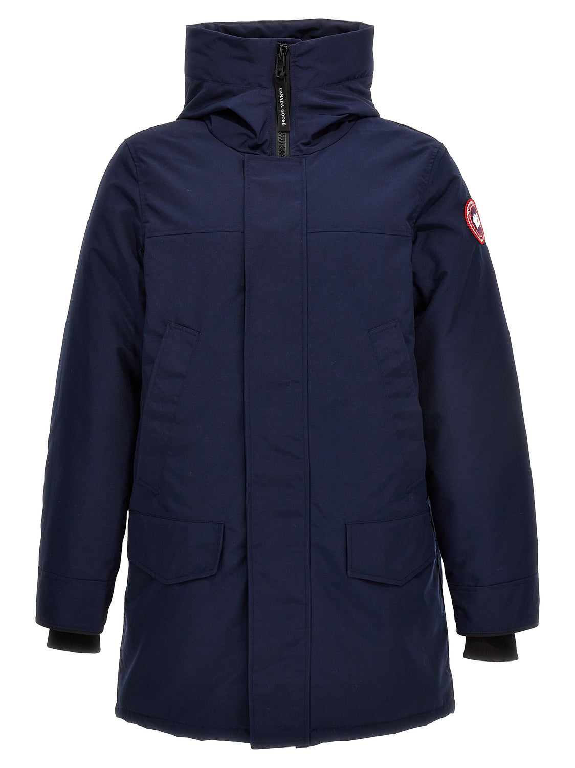 Blue Polyester Parka