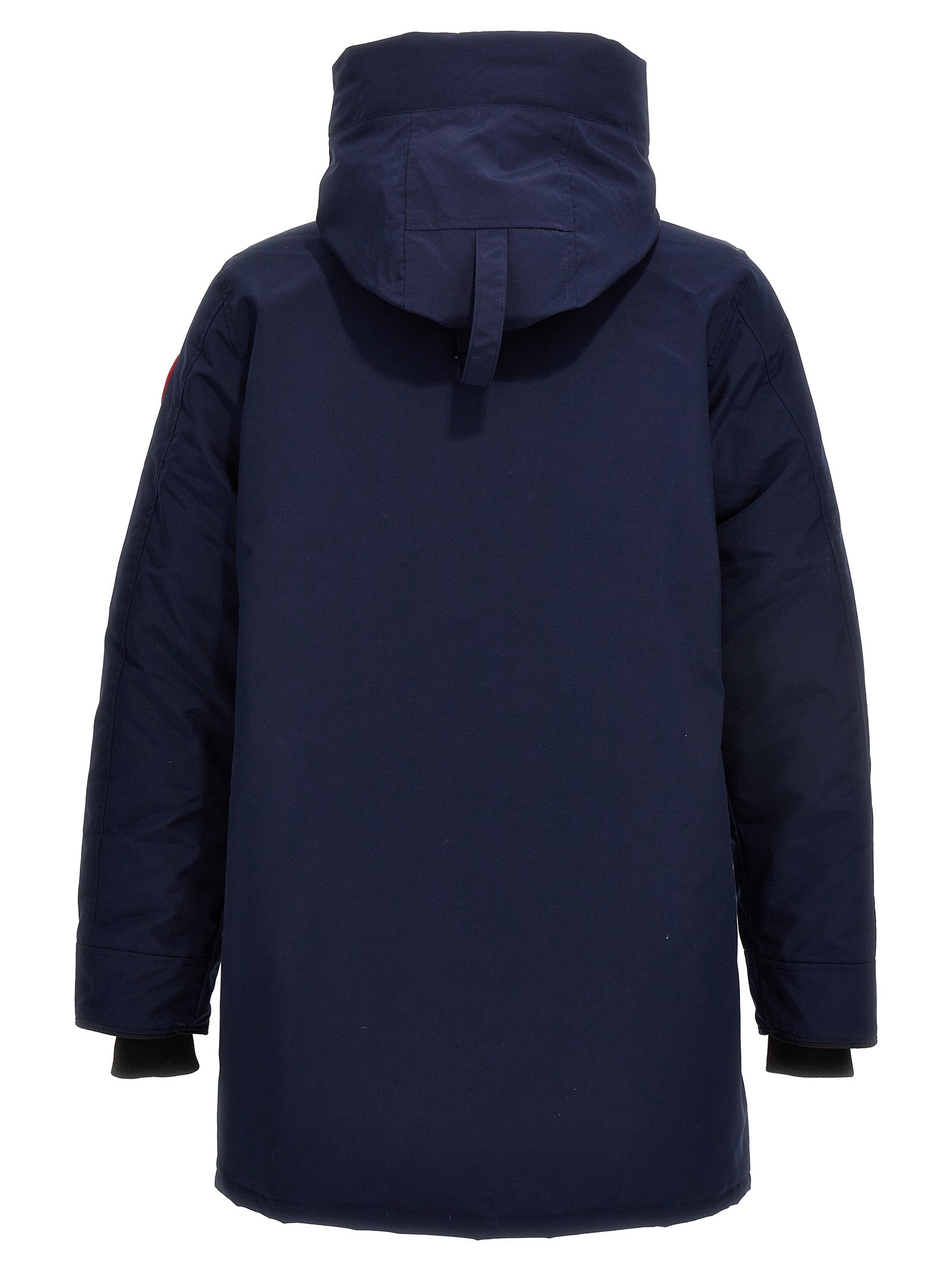 Blue Polyester Parka