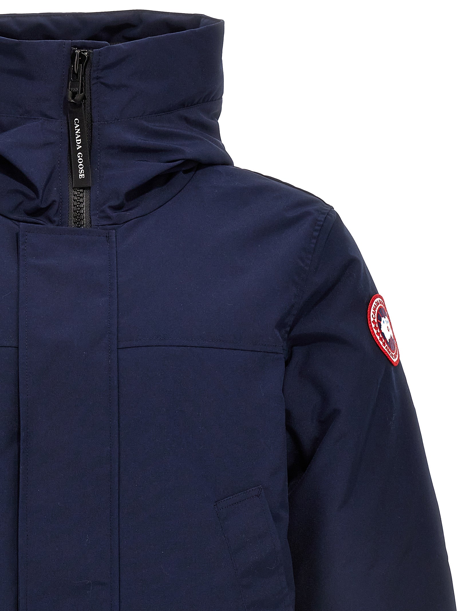 Blue Polyester Parka