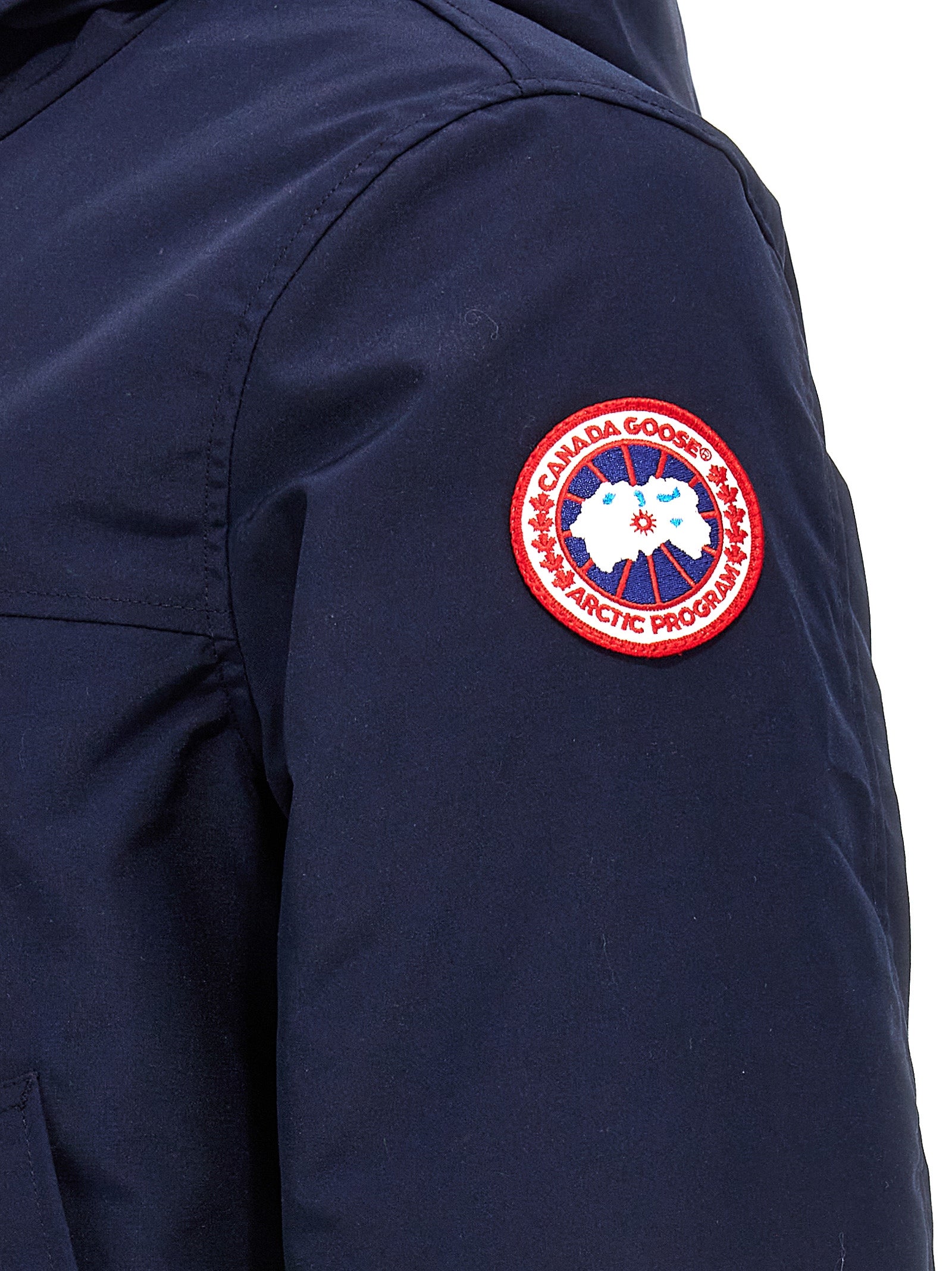 Blue Polyester Parka
