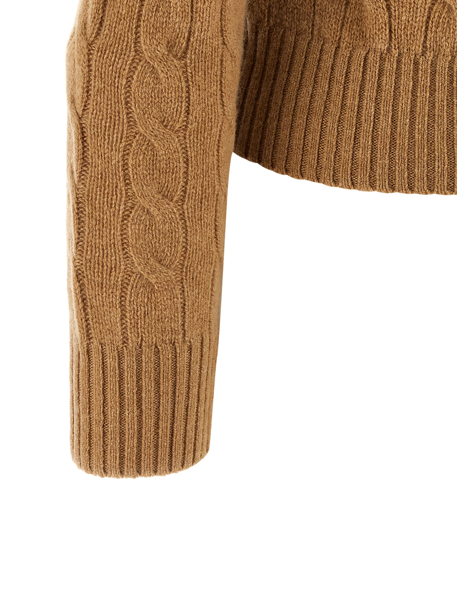 Beige Wool Polo Shirt