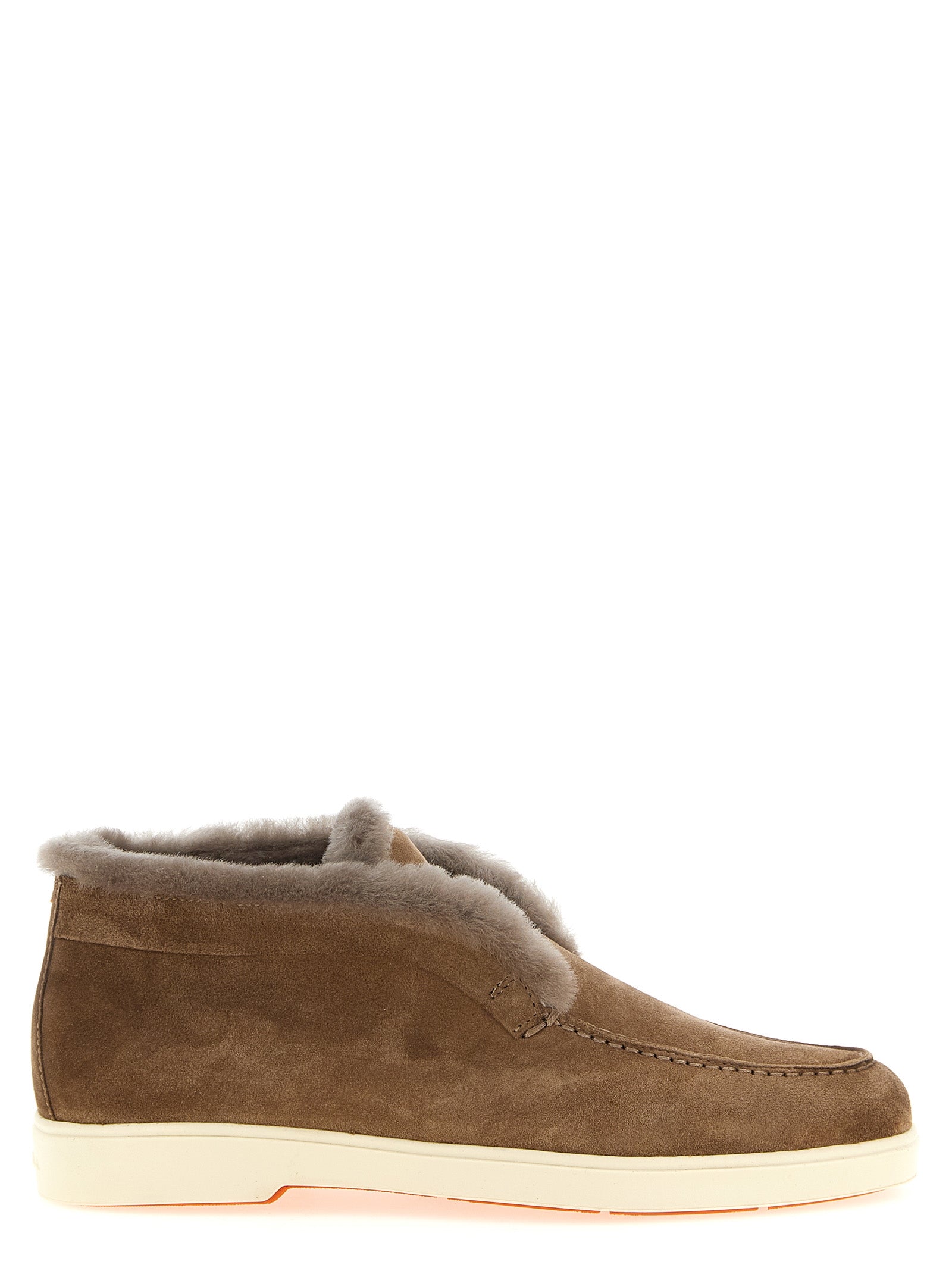 Brown Calfskin Ankle Boots