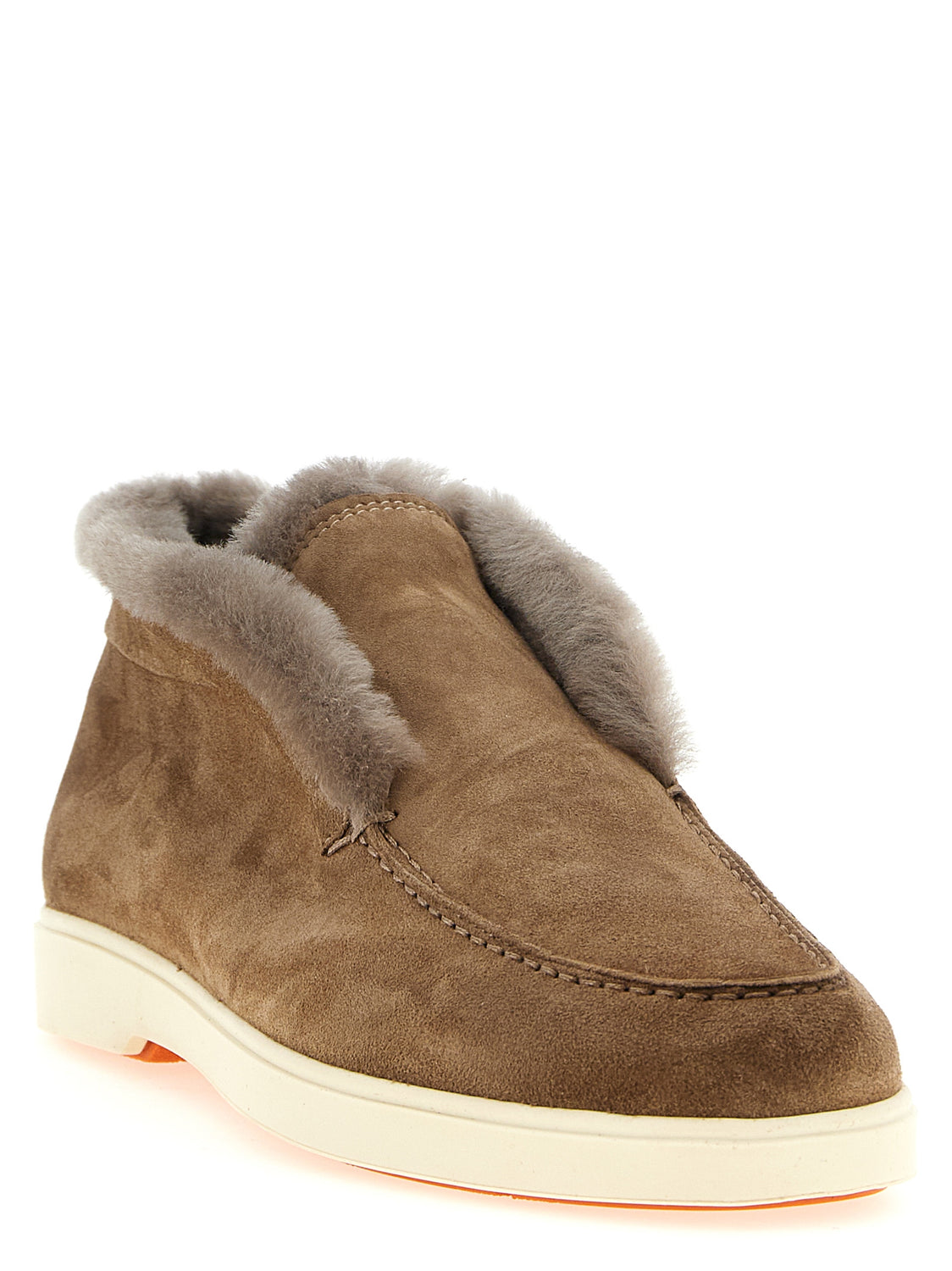 Brown Calfskin Ankle Boots