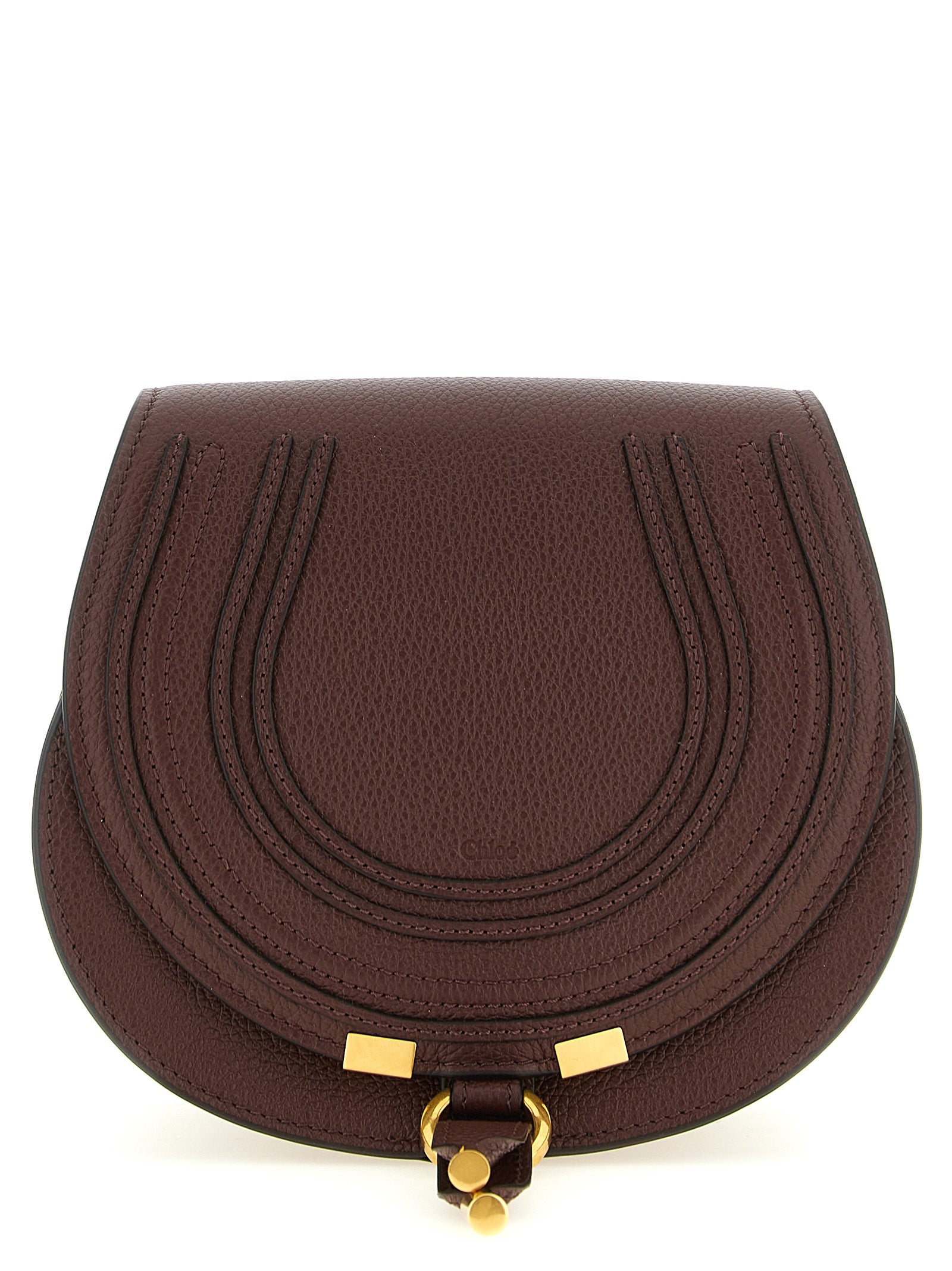 Brown Calfskin Crossbody Bag