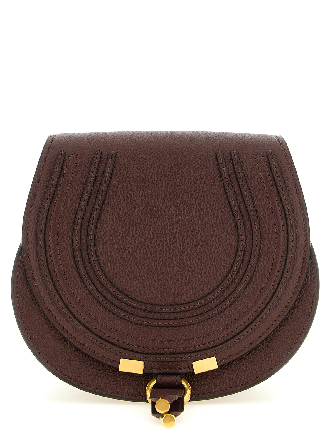 Brown Calfskin Crossbody Bag