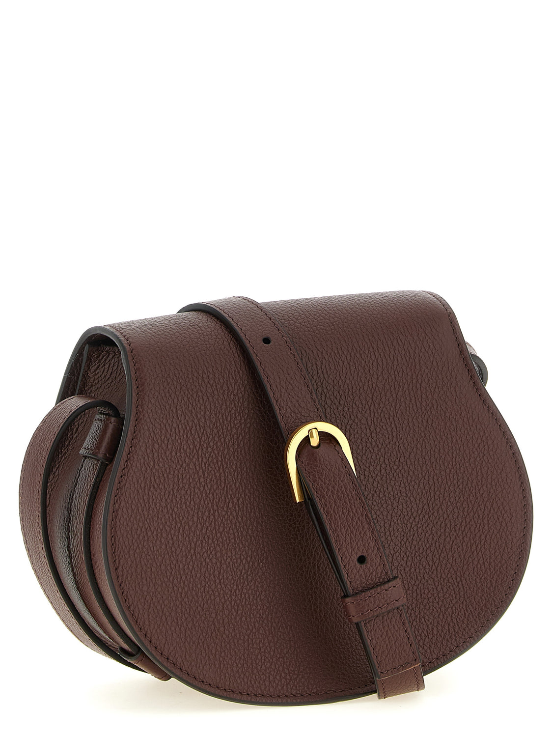 Brown Calfskin Crossbody Bag