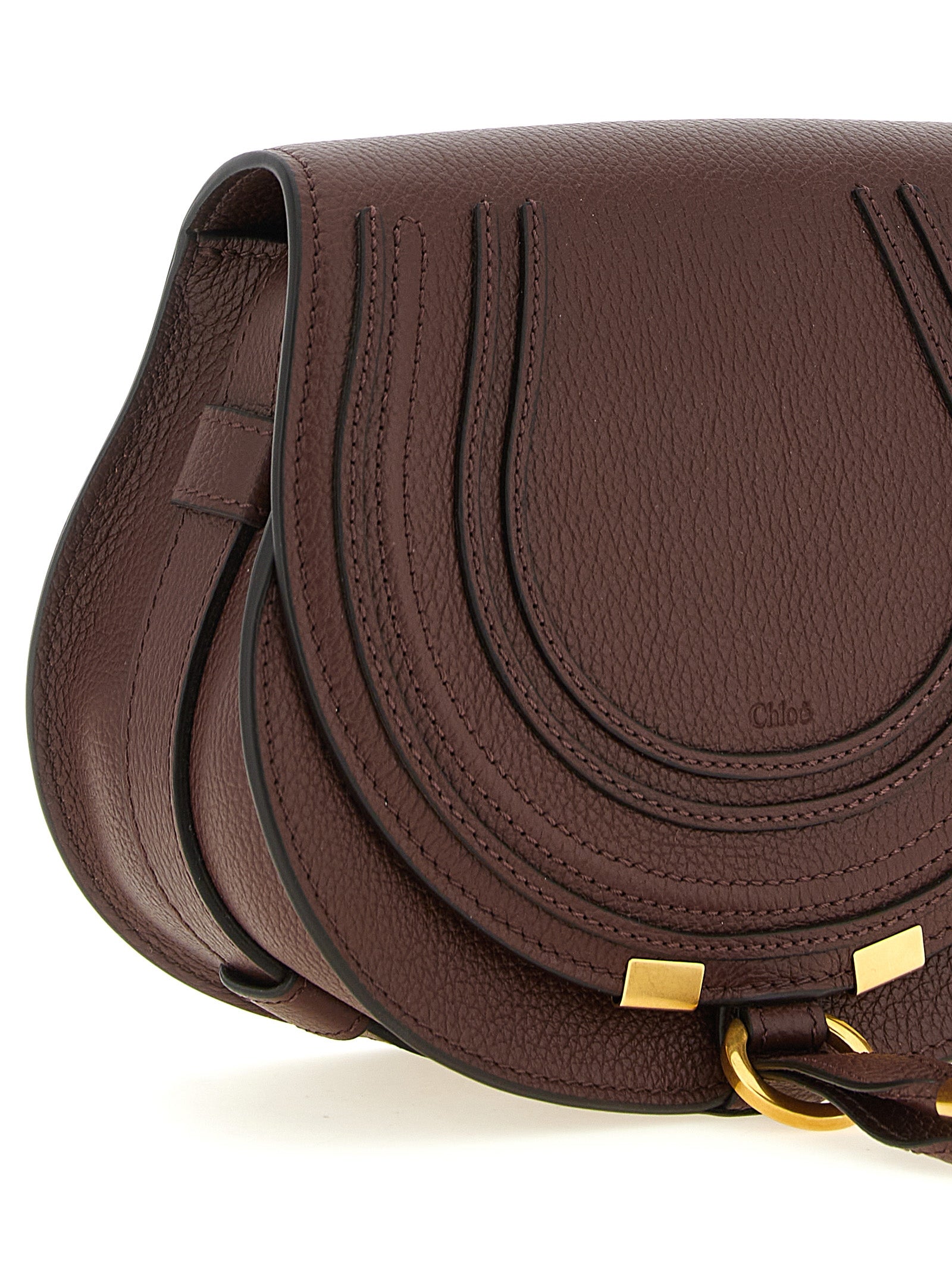 Brown Calfskin Crossbody Bag