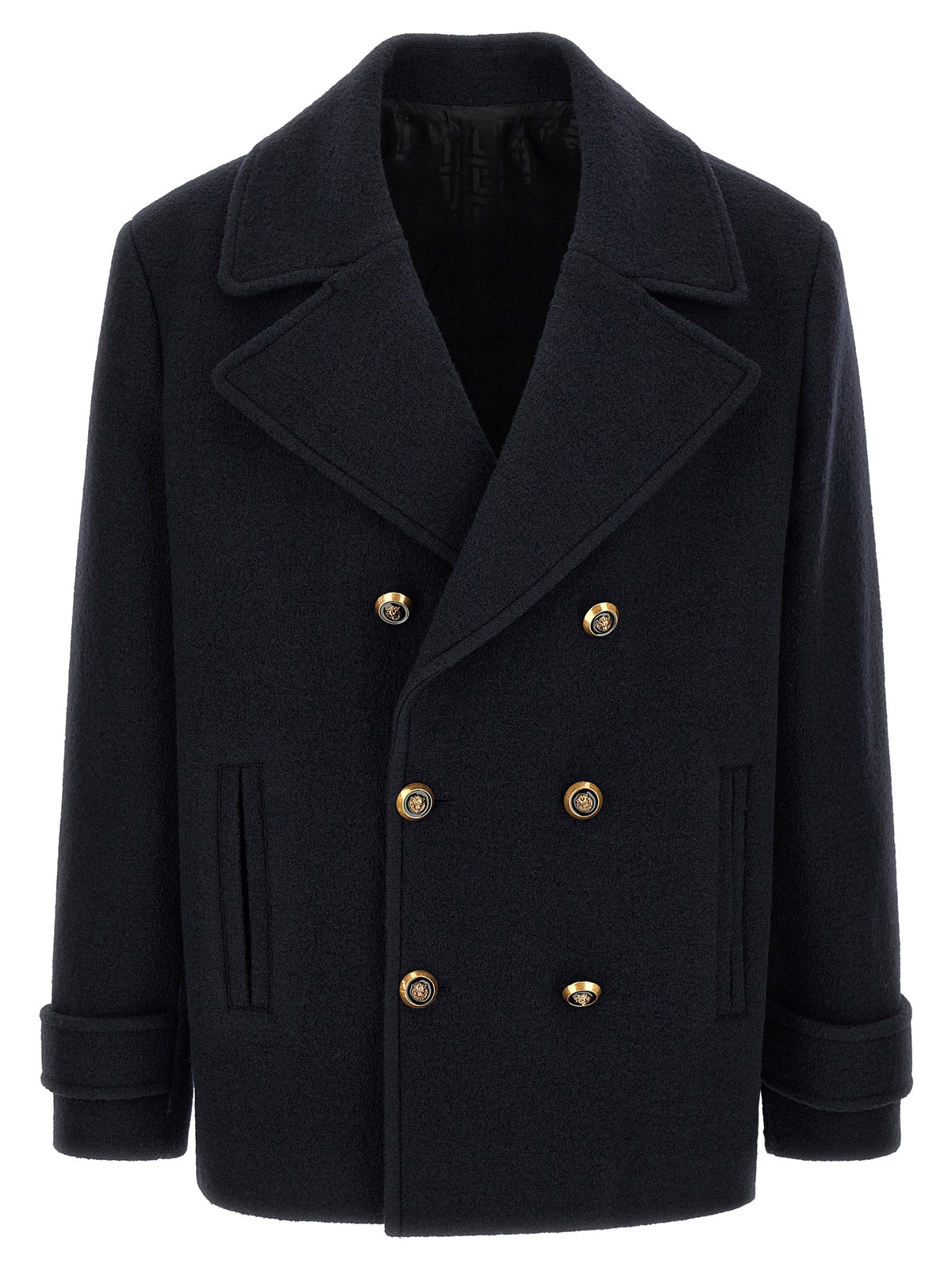 Blue Virgin Wool Coat