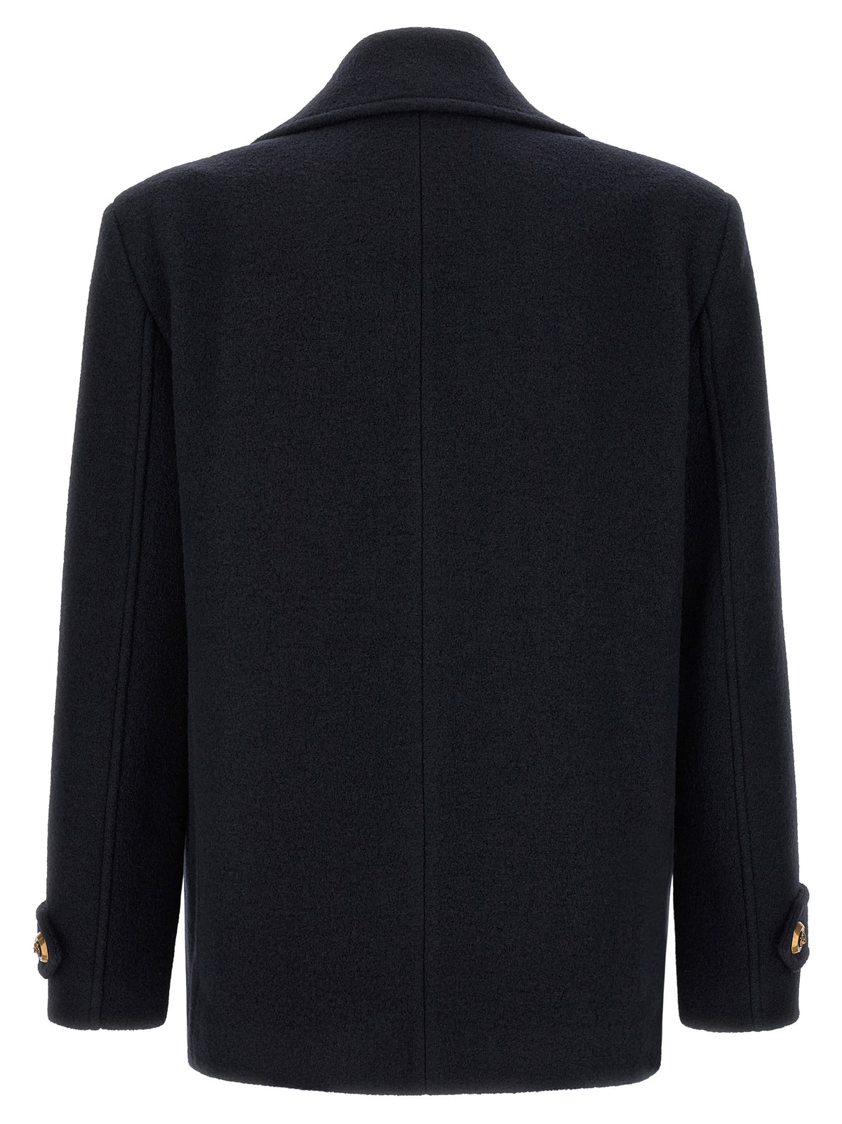 Blue Virgin Wool Coat