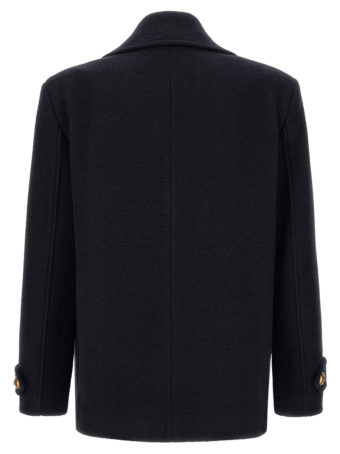 Blue Virgin Wool Coat