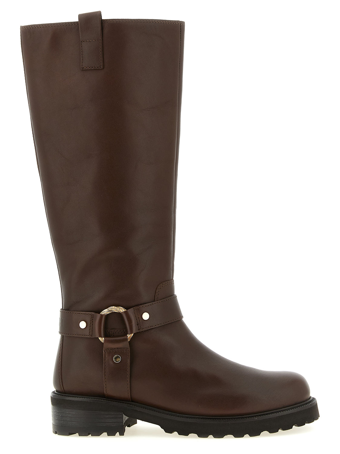 Brown Leather Over The Knee
