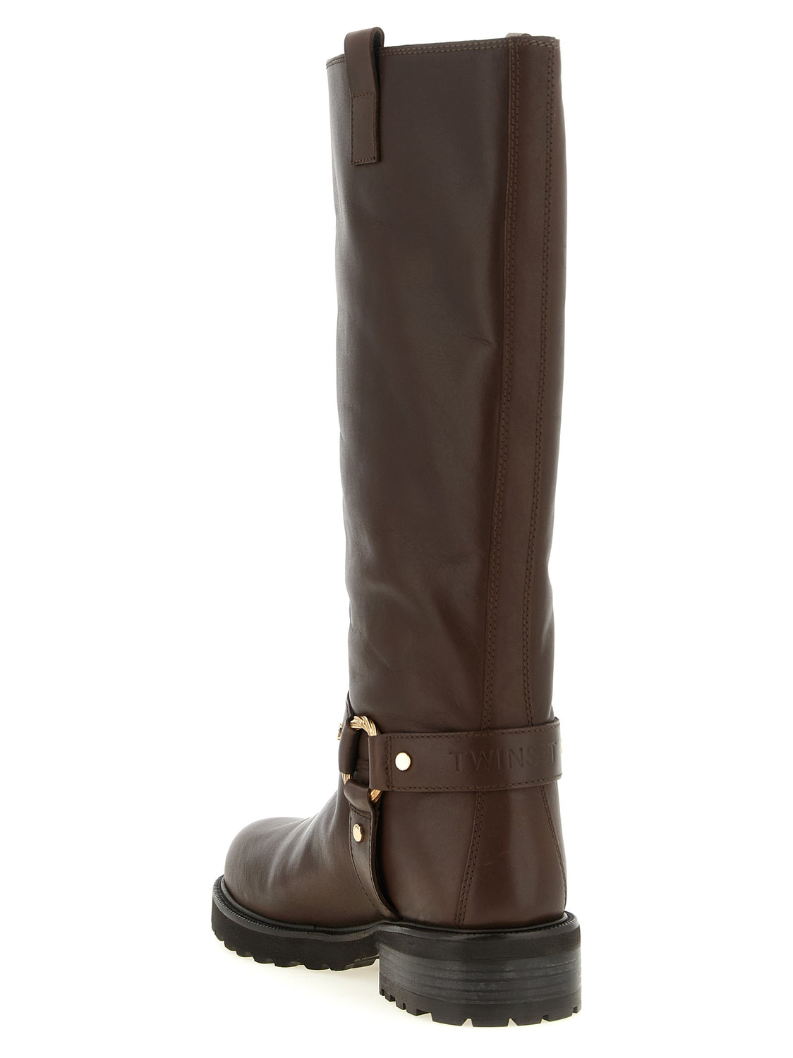 Brown Leather Over The Knee