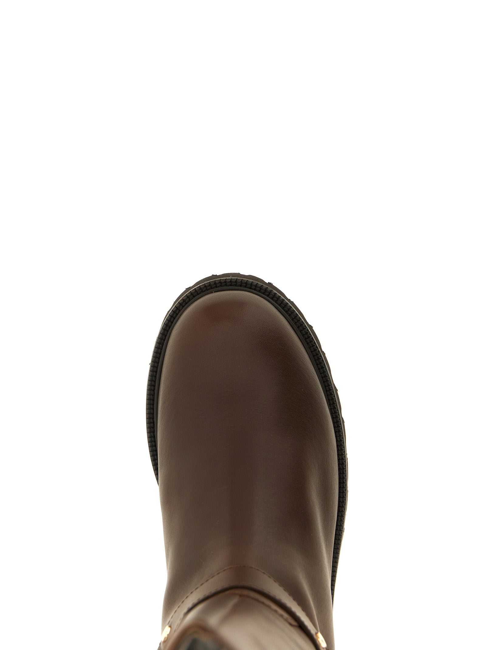 Brown Leather Over The Knee