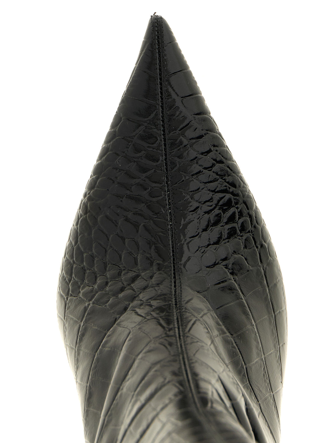 Black Calfskin Over The Knee