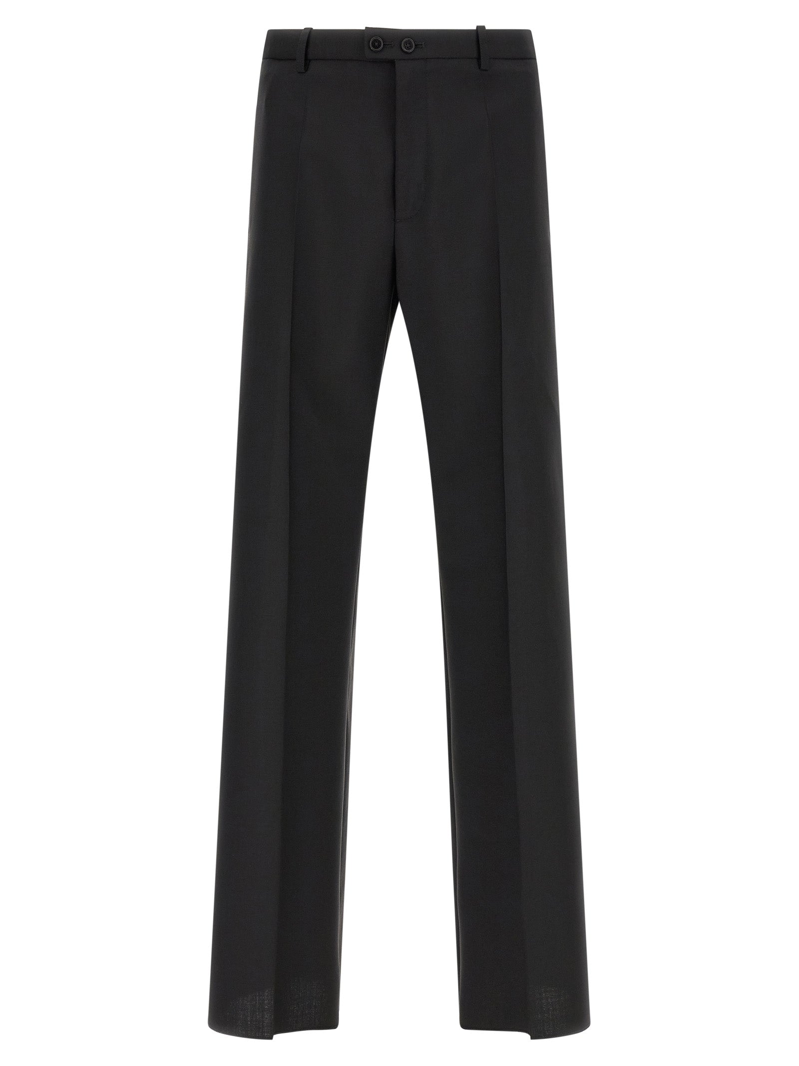 Black Virgin Wool Dress Pants