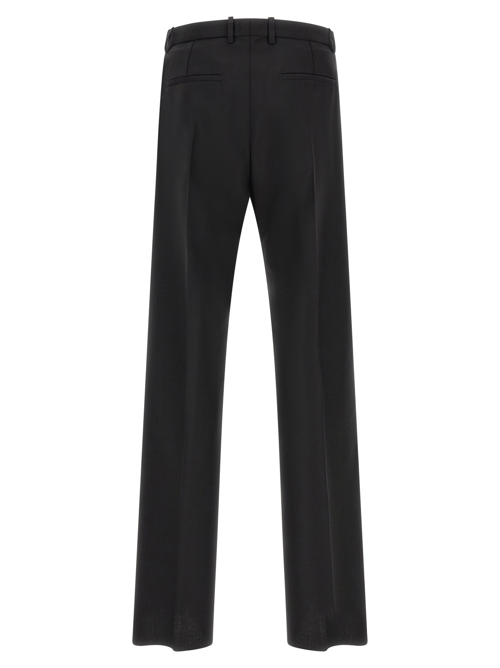 Black Virgin Wool Dress Pants