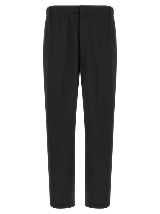 Black Virgin Wool Dress Pants