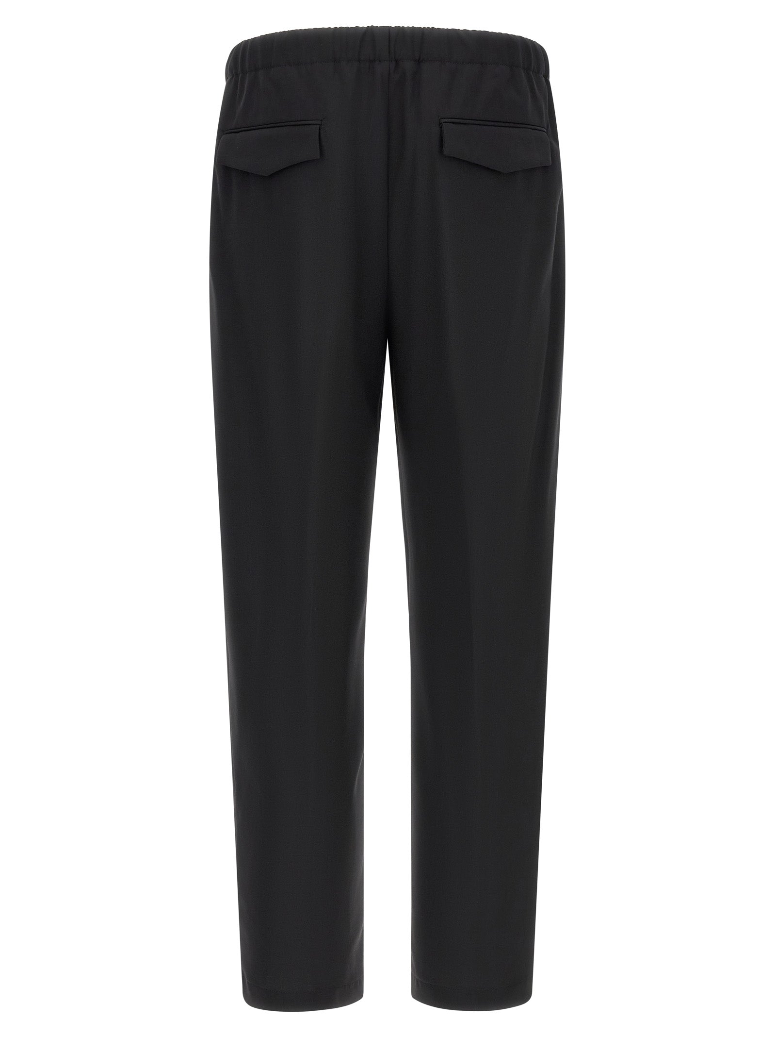Black Virgin Wool Dress Pants