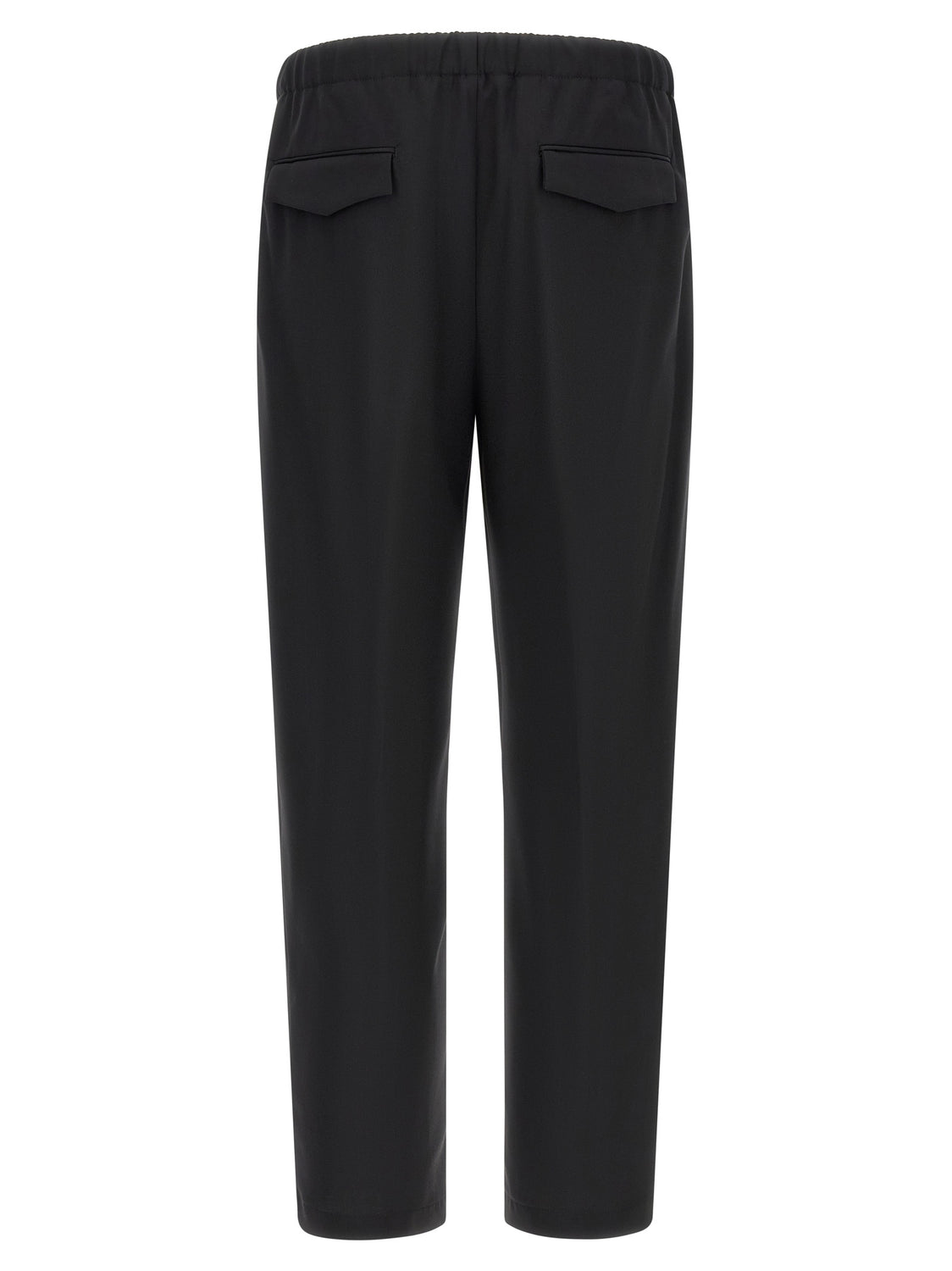Black Virgin Wool Dress Pants