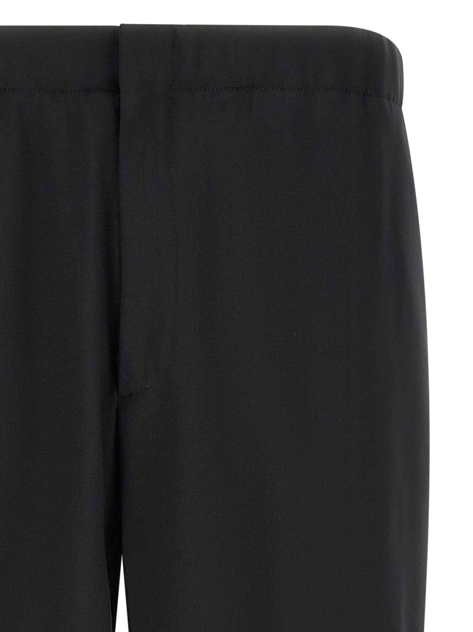 Black Virgin Wool Dress Pants