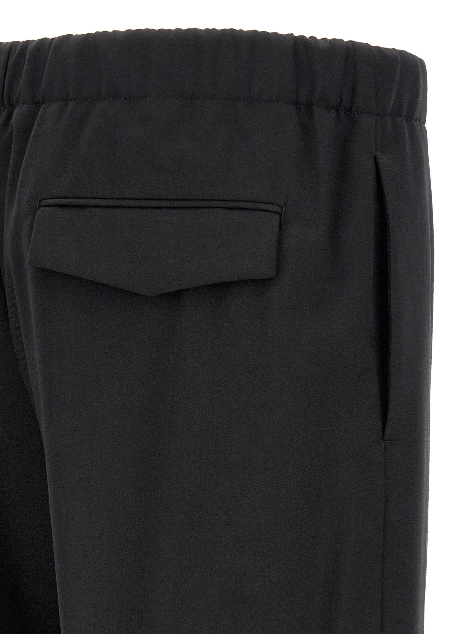 Black Virgin Wool Dress Pants