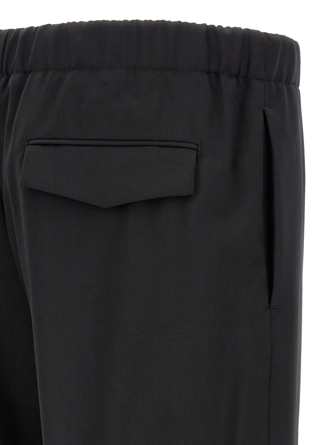 Black Virgin Wool Dress Pants