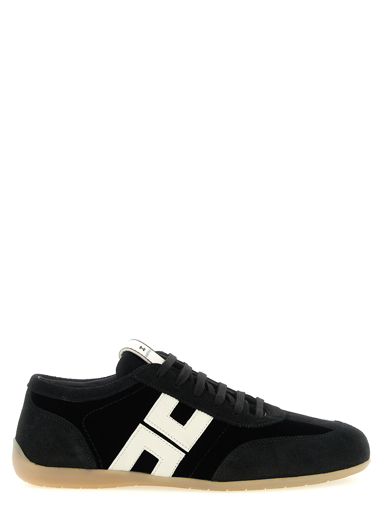 Bicolor Leather Low Top Sneakers