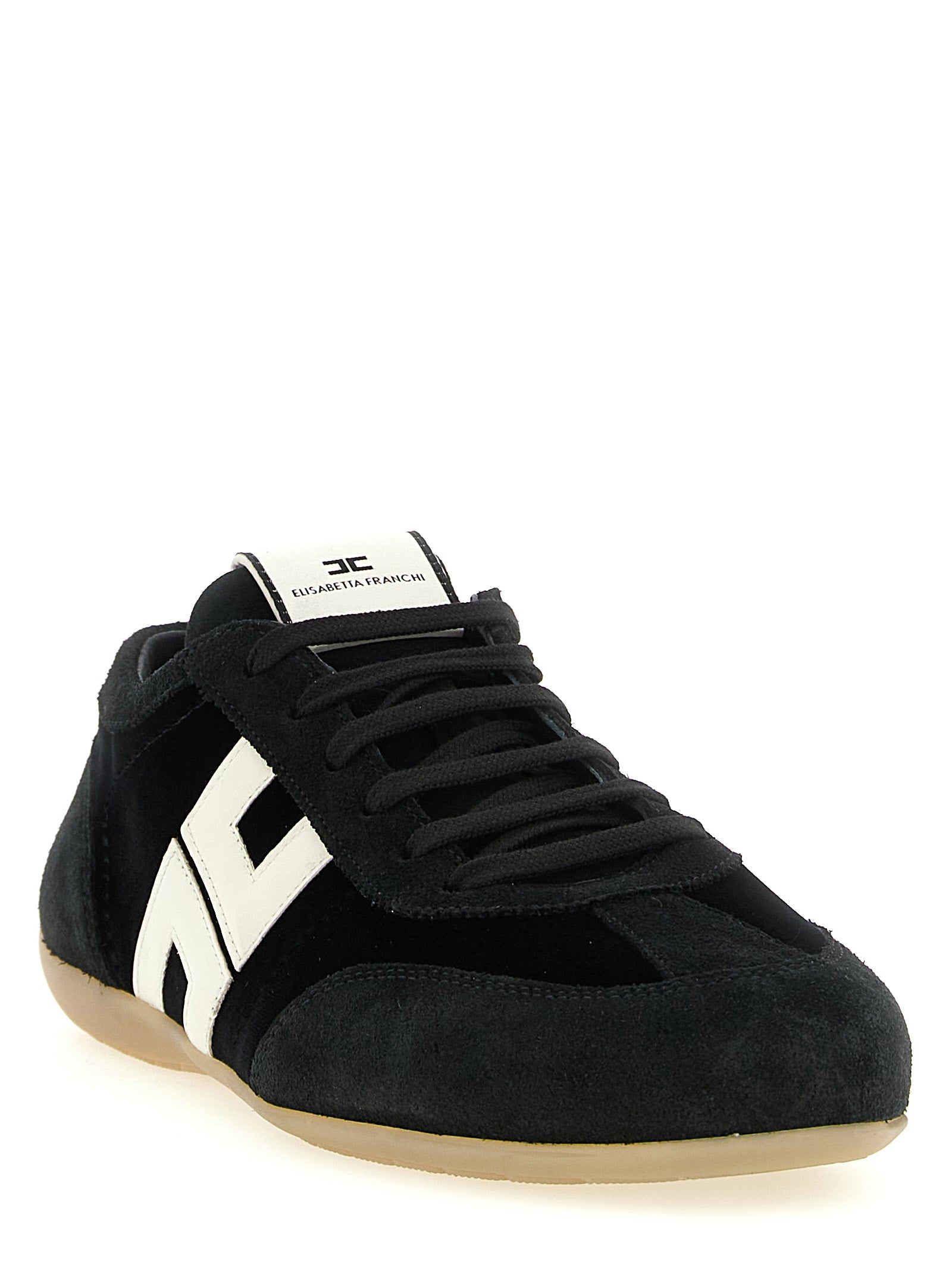 Bicolor Leather Low Top Sneakers