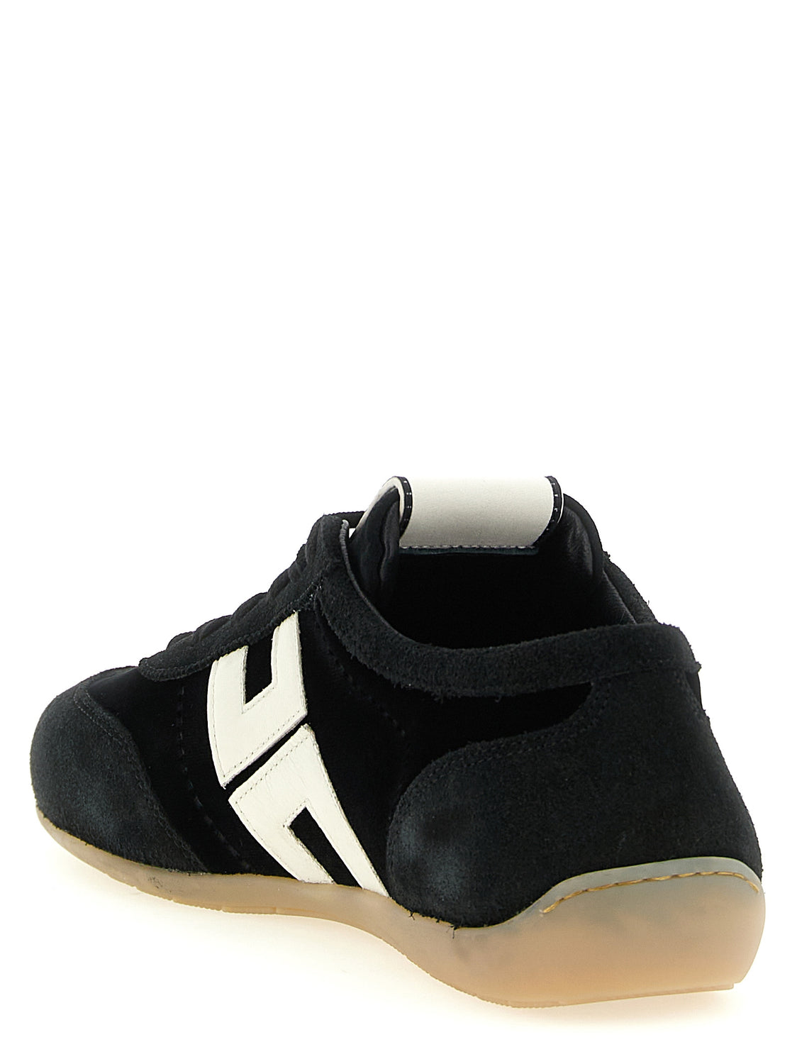 Bicolor Leather Low Top Sneakers