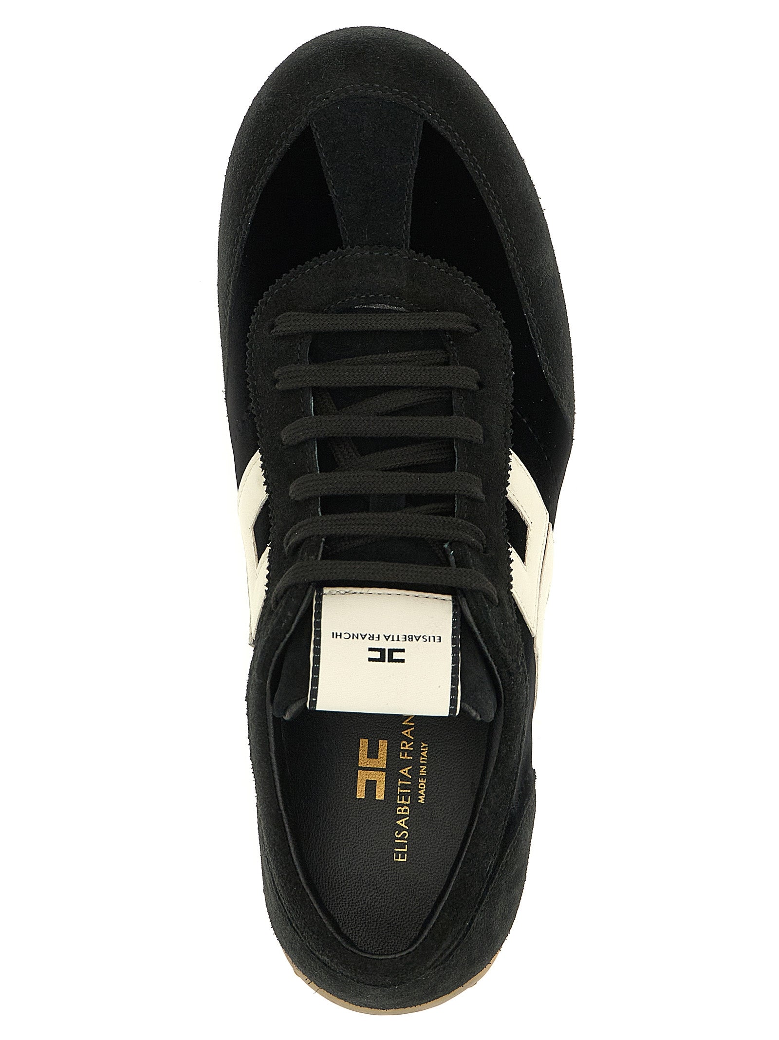 Bicolor Leather Low Top Sneakers