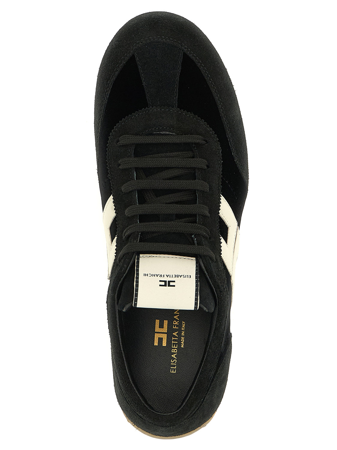 Bicolor Leather Low Top Sneakers