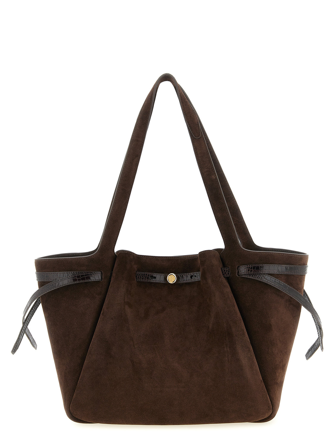 Brown Bovine Leather Tote Bag